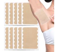Lot de 10 coussinets réutilisables pour aisselles de transpiration | Protections bloquantes avec bouclier élastique | Haute absorption de la transpiration pour chemises, robes, voyages