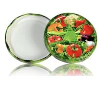 Lot de 10 couvercles à visser pour bocaux à confiture - Légumes N38 - 82 mm - Ils sont parfaits pour tout type de conserves, miel, confiture, marmelade, chytneys. Les couvercles sont résistants au