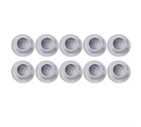 Lot de 10 couvercles d'aération ronds en acier inoxydable pour armoires et placards Construction en métal robuste (lat-19 mm)