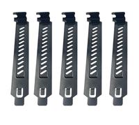 Lot de 10 couvercles de fente PCI en acier à haute teneur en carbone avec vis - Noir