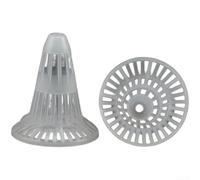 Lot de 10 couvercles de filtre à eau hydrophobes respirants pour pots d'orchidées en plastique recyclé pour aération des racines, drainage efficace et résistant à l'humidité (6 x 7 cm)