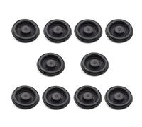 Lot de 10 couvercles de joint de sol N10226501 pour siège, résistant à l'usure en plastique noir (10 pièces)