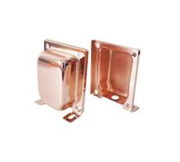 Lot de 10 couvercles de transformateur à noyau annulaire EI76, cloches d'extrémité, blindage, manchons d'étanchéité, bouclier de protection en métal, accessoires de haut-parleur audio (10 supports