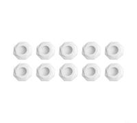 Lot de 10 couvercles de trop-plein fonctionnels pour évier conçus pour s'adapter à différents types, améliorant l'hygiène dans n'importe quel environnement domestique (blanc)