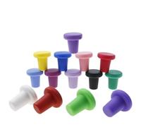 Lot de 10 couvercles en bambou pour bocaux en silicone de qualité alimentaire, anti-fuite, pour bière, vin rouge, épices, bouchon de bouteille, caoutchouc universel