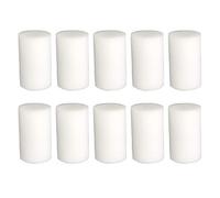 Lot de 10 Couvercles En Mousse pour Rouleau à Peinture, 6 Cm, Recharges de Rechange, Blanc Lisse et Plat