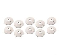 Lot de 10 couvercles en plastique à clipser pour tuyaux de 15 mm compatibles avec les vannes de radiateur, les raccords d'eau et les terminaisons de conduite de gaz dans les maisons (10 pièces, blanc)