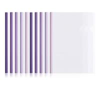 Lot De 10 Couvertures De Rapport A4 En Plastique Dégradé Violet, Feuilles A4 Reliure Dossier, Classeur Avec Barre Coulissante Pastel pour École et Bureau