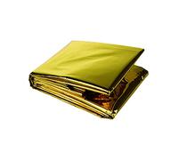 Lot de 10 couvertures de survie en aluminium réfléchissant pour adultes - Couverture de premiers secours pour l'extérieur, la randonnée (140 x 210 cm)