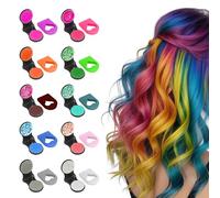 Lot de 10 Craie Cheveux Colorées pour Filles, Cheveux Craie de Coloration Temporaire Dye Couleur Lavables,Coloration Temporaire Cheveux, pour Hommes et Femmes,pour Anniversaire Halloween