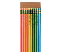 Lot de 10 crayons avec gommes pour l'écriture aquarelle pour étudiants, coloriage, dessin, écriture