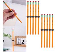 Lot de 10 crayons de stress pour TDAH, crayon fileté avec écrou coulissant, pour le TDAH et l'anxiété, crayons en bois lestés pour enfants et adultes, pour la concentration, l'anxiété, le stress