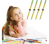 Lot De 10 Crayons FiletéS Pour Le Tdah, Stylo De DéCompression D'éCrou 1/2/4/3/5/10 Crayons FiletéS En Bois Pour Enfants, Adultes, éTudiants, éCole, Travail,Soulagement De L'AnxiéTé (4pièces)