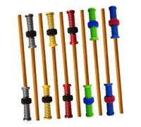 Lot de 10 crayons sensoriels rotatifs filetés pour pour l'école | Fournitures d'écriture sensorielle pour adultes, adolescents, étudiants, filles, bibliothèque, studio, maison, voyage, salle