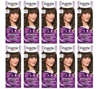 Lot de 10 crèmes Palette Intensive Color Cream 5-0 (N4) - Marron clair - Boîte complète - Avec feuille d'instructions en anglais (français non garanti)