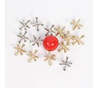 Lot De 10 Crics Métalliques Dorés Et Argentés Avec Boule Rebondissante, 1 Pièce, Jouets De Fête