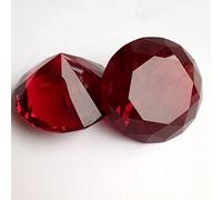 Lot de 10 cristaux K9 colorés en verre Feng Shui pour décoration de mariage, romantique, décoration d'intérieur, rouge, 20 mm