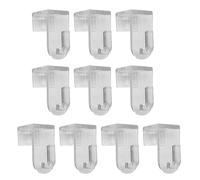 Lot de 10 crochets adhésifs transparents pour décoration de cadre de fenêtre et de porte, faciles à accrocher jusqu'à 17 mm