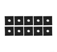 Lot de 10 crochets d'auvent de véhicule récréatif pour rail passepoilé 56 mm 78 mm compatibles avec camping-car, caravane et tentes de camping pour suspendre vêtements, rideaux et décorations (noir)