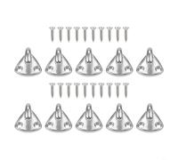 Lot de 10 crochets de bâche en acier inoxydable de qualité 316 pour fixation de bâche de remorque et transport maritime
