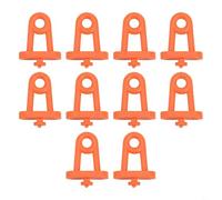 Lot de 10 crochets de suspension pour panneaux muraux perforés compatibles avec les dimensions standard des planches perforées dans le garage, l'atelier et les salles d'artisanat (B)