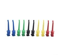Lot de 10 crochets de test pour une utilisation électronique avec connecteur PA Mini Grabber Convient pour les outils de bricolage et les applications de test professionnelles (5 couleurs x 2)
