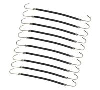 Lot de 10 crochets élastiques pour cheveux - Pour queue de cheval - Colorés - Accessoire de cheveux confortable - Pour queue de cheval