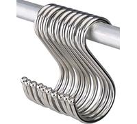 Lot de 10 crochets en forme de S à suspendre - Pour salle de bain, chambre à coucher, bureau et cuisine