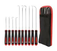 Lot de 10 crochets et crochetage pour automobile, kit d'outils de retrait de joint d'huile avec longue tige, outils de précision pour mécanicien pour joint torique, extracteur de joint torique