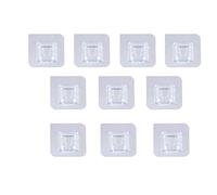 Lot de 10 crochets muraux adhésifs double face imperméables et résistants à l'huile