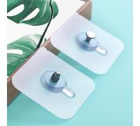 Lot de 10 crochets muraux avec autocollants à vis pour cloison sèche, ciment et murs en bois dur pour accrocher des cadres, des clés, des vêtements et des articles légers (longueur de la vis 10 mm)