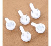 Lot de 10 crochets muraux en plastique sans couture pour cadres photo et petits articles de maison, clous invisibles adaptés pour les surfaces en ciment et en bois (A)