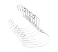 Lot de 10 crochets pour chapeaux de placard - En acier - 10 cintres polyvalents - Support mural polyvalent - Solution pratique pour économiser de l'espace pour cravates, ceintures, écharpes