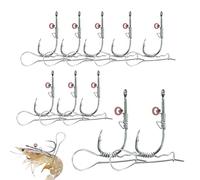 Lot de 10 Crochets pour crevettes, 10 Crochets de Poisson-Chat, Portable, Porte-gobelet à crevettes, Plateforme en Acier 2 en 1 pour Les Types de