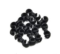 Lot de 10 crochets rotatifs en forme de S pour acheminement de câbles croisés entre les composants de frein et de vitesse sur les vélos de route pliables à pignon fixe (noir)