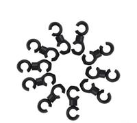 Lot de 10 crochets rotatifs en forme de S pour frein et dérailleur - Gestion des câbles croisés sur route - Vélo de ville pliable à pignon fixe (vert)