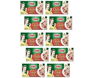 Lot de 10 cubes de soupe Star Dado Funghi Porcini Brodo Stone Champignons