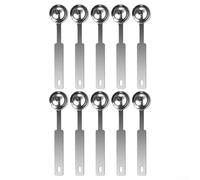 Lot de 10 cuillères à mesurer résistantes au feu multi-usages, 2 x 5 ml