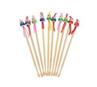 Lot de 10 cure-oreilles réutilisables en bambou pour un nettoyage efficace et délicat