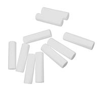 Lot de 10 cylindres en mousse de polystyrène Blanc 12 cm