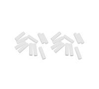 Lot de 10 cylindres en mousse de polystyrène Blanc 12 cm