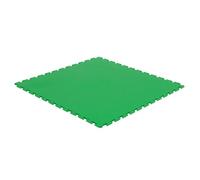 Lot de 10 dalles de sol PVC clipsables (≈ 2,4m²) - VERT - FACTORY-PLANE 498x498 mm ép.6.5mm - CLIC & dalle - Revêtement pour garage, atelier, buanderie - Pose facile - Intérieur uniquement.