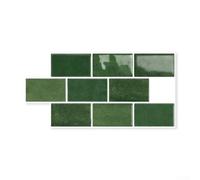 Lot de 10 décalcomanies murales en vinyle imperméables et résistantes à la chaleur pour cuisine, salle de bain, buanderie, véhicule récréatif, noir, rose, gris, vert, 15,2 x 30,5 cm, Clean Modern (D