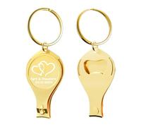 Lot de 10 décapsuleurs multifonctions 4 en 1 personnalisables, coupe-ongles doré, brasserie de faveurs de mariage, cadeaux personnalisés pour homme