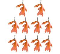 Lot de 10 décorations à suspendre en forme de canard rôti sensible à la température pour fêtes ou vitrines de magasin Canard activé par la lumière du soleil