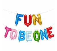 Lot de 10 décorations d'anniversaire amusantes pour être un, ballons | Lettre d'anniversaire réutilisable de 40,6 cm, décoration de premier anniversaire pour fille et garçon