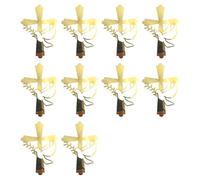 Lot de 10 décorations de gâteau croisées et colombes pour événements religieux - Accessoire de fête de mariage - Insert religieux