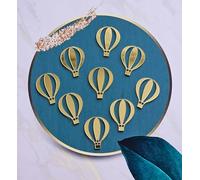 Lot de 10 décorations de gâteau en acrylique avec effet miroir doré