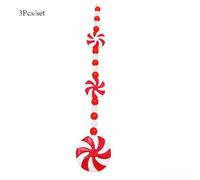 Lot de 10 décorations de Noël en forme de canne pour apporter joie et enthousiasme à votre décoration (rouge)