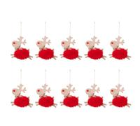 Lot de 10 décorations de Noël fabriquées en Bois, cheminées d ' Arbre de Noël, vitrines, décorations avec Accessoire de Corde Suspendue, embellissements d ' Arbre de Festival